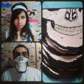 Máscara/Bandana cara de caveira. (Call of Duty)