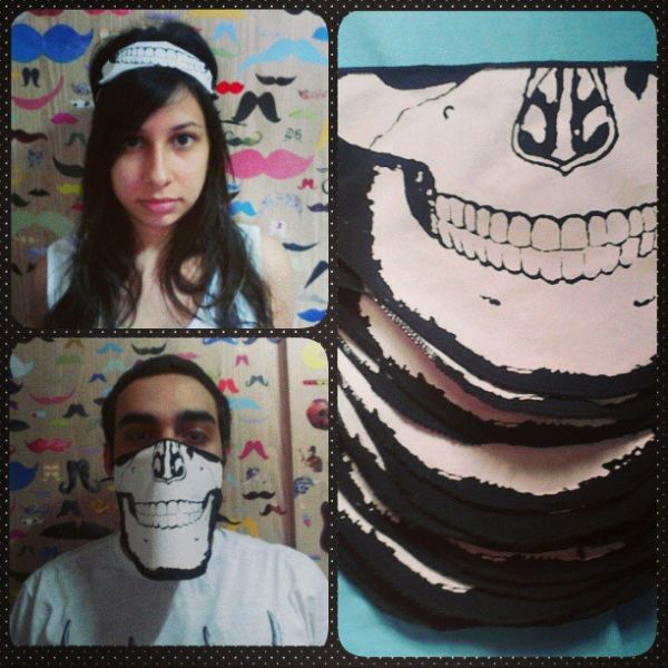 Máscara/Bandana cara de caveira. (Call of Duty)